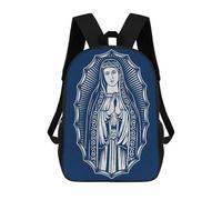 sinyumoney The Virgin Mary Mochilas Infantiles Impresas En 3D, Mochilas De Moda Informales, Mochilas De Viaje Bonitas, Mochilas Informales Para Exteriores Para Niños Y Niñas 17inch