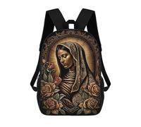 sinyumoney The Virgin of Guadalupe Mochila Infantil, Mochila Escolar Infantil, Mochilas Escolares Impresas En 3D Para Niños Y Estudiantes Adolescentes 17inch