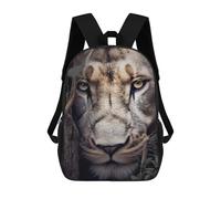 sinyumoney The Wild King Lion Head Mochila Escolar Para Niñas 17inch Mochila Informal Ligera Para Niños Y Niñas, Ideal Para Estudiantes De Secundaria