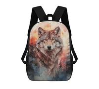 sinyumoney The Wolf Palette Mochila Escolar, Mochila Para Portátil, Mochila Para Camping, Aventuras Al Aire Libre Y Viajes Diarios 17inch
