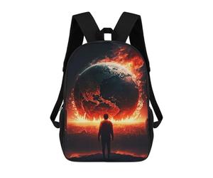sinyumoney The World Is on Fire Mochila Escolar Infantil De 17 Pulgadas Con Estampado 3D, Mochila Moderna Para Niños, Mochilas De Viaje, Bolsas Para Libros, Mochila Escolar Infantil