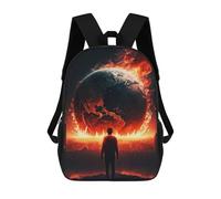 sinyumoney The World Is on Fire Mochila Escolar Mochila De Día Mochila De Negocios Mochila Impermeable Para Libros Para Hombres/mujeres 17inch