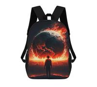 sinyumoney The World Is on Fire Mochilas Escolares, Mochilas Para Portátil, Mochilas Para Camping, Aventuras Al Aire Libre Y Viajes Diarios 17inch
