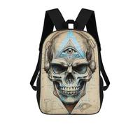 sinyumoney Third Eye Blind Skull Mochilas Informales Para Niños, Mochila Escolar Para Adolescentes, Niñas Y Niños, Mochilas Para Libros 17inch