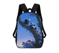 sinyumoney Three Pandas in Trees Mochilas Escolares Para Ordenador Para El Colegio/trabajo/viajes Para Niñas, Niños Y Adolescentes 17inch