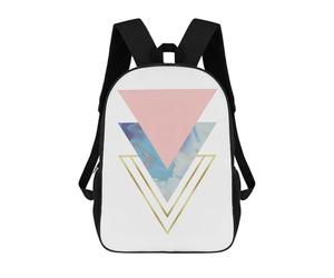 sinyumoney Three Triangles II Mochila Infantil Para Niñas Y Niños, Mochila De Día, Escuela Primaria, Perfecta Para La Vuelta Al Cole O Educación Física, Regalos Y Viajes 17inch
