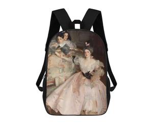 sinyumoney Three Women in A Gilded Room Mochila Escolar Infantil, Mochilas Impresas En 3D, Mochilas Escolares De Moda Para Niños De Primaria Y Secundaria 17inch