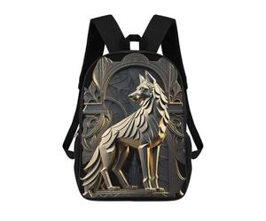 sinyumoney Throne Of Golden Wolf Mochila Escolar Para Ordenador Portátil Para La Escuela/trabajo/viajes: Perfecta Para Viajes, Trabajo Y Uso Diario 17inch
