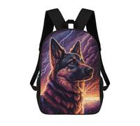 sinyumoney Thundering Canine Majesty -5 17inch Mochilas Escolares Impresas En 3D, Mochilas Escolares De Moda Para Niños De Primaria Y Secundaria