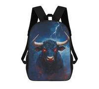 sinyumoney Thunderous Bull Mochilas Escolares Para Ordenador Para El Colegio/trabajo/viajes Para Niñas, Niños Y Adolescentes 17inch