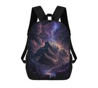 sinyumoney Thunderstorm Mountain Landscape 17inch Mochilas Escolares Impresas En 3D, Mochilas Escolares De Moda Para Niños De Primaria Y Secundaria
