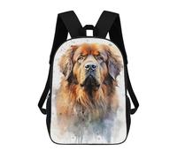 sinyumoney Tibetan Mastiff Watercolor Mochila Ligera Para La Escuela, Mochila Escolar, Mochila Para La Universidad Para Niñas Y Adolescentes 17inch