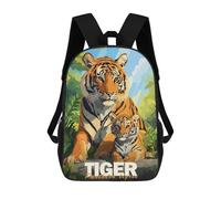 sinyumoney Tiger And Cub Mochila Escolar Infantil Impresa En 3D Mochila De Viaje De Alta Capacidad Bolsas Para Libros Mochila Infantil 17inch