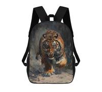 sinyumoney Tiger Angry Scary Hungry 17inch Mochila Escolar Impresa En 3D Para Niños, Mochila Escolar Informal De Moda, Mochilas De Viaje Para Niños Y Estudiantes.