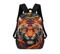 sinyumoney Tiger Animal Head Cartoon Mochila Grande Escolar Para Niños - Perfecta Para Viajes, Trabajo Y Uso Diario 17inch