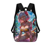 sinyumoney Tiger Anime Girl Mochila Escolar Para Ordenador Portátil Para La Escuela/trabajo/viajes: Perfecta Para Viajes, Trabajo Y Uso Diario 17inch