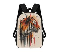 sinyumoney Tiger Art Print Poster-4 Mochilas Impresas En 3D Para Niños 17inch Mochilas De Moda Informales Para El Día A Día, Bolsas De Viaje, Mochilas Informales Para Exteriores Para Niños Y Niñas