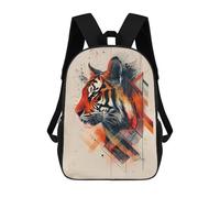 sinyumoney Tiger Art Print Poster-5 Mochilas Infantiles Impresas En 3D Para Niños. Mochilas De Viaje De Moda Para Niños. Mochila Escolar Para Estudiantes De Primaria Y Secundaria.