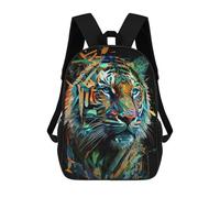sinyumoney Tiger Art Series Style 2 Mochila Infantil Para Niñas Y Niños, Mochila De Día, Escuela Primaria, Perfecta Para La Vuelta Al Cole O Educación Física, Regalos Y Viajes 17inch