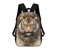 sinyumoney Tiger Artwork Poster Mochila Escolar, Mochila Para Portátil, Mochila Para Niños/niñas/adolescentes 17inch