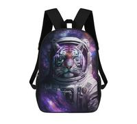 sinyumoney Tiger Astronaut in Space-3 Mochilas Infantiles Impresas En 3D De 17 Pulgadas. Mochila Escolar Informal Impresa En 3D Para Niños De Primaria Y Secundaria.