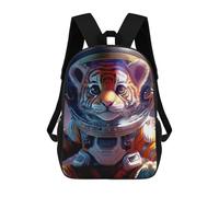 sinyumoney Tiger Astronaut Mochilas Escolares Mochilas Escolares De Secundaria Mochila Informal Para El Campus Viajes Al Aire Libre Deportes 17inch