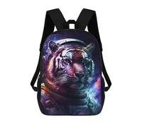 sinyumoney Tiger Astronaut Space Art Print-4 Mochila Escolar Infantil De 17 Pulgadas Con Estampado 3D, Mochila Moderna Para Niños, Mochilas De Viaje, Bolsas Para Libros, Mochila Escolar Infantil