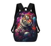 sinyumoney Tiger Astronaut Space Art Print-4 Mochila Escolar Ligera E Informal Para Adolescentes, Niños, Mujeres Y Hombres 17inch