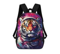 sinyumoney Tiger Astronaut Space Art Print-6 Mochilas Infantiles Mochila Escolar Impresa En 3D Para Niños Mochilas De Viaje Bolsas Para Libros Para Niños 17inch Mochila Escolar