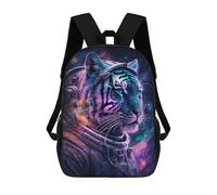 sinyumoney Tiger Astronaut Space Art Print-7 Mochila Escolar Para La Escuela Secundaria, Preparatoria, Universidad Y Viajes Para Niños/niñas/adolescentes 17inch