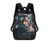 sinyumoney Tiger Astronaut Space Suit-1 Mochila Escolar De 17 Pulgadas Impresa En 3D Mochilas Infantiles Mochila Genial Impresa En 3D Para Niños De Primaria Y Secundaria