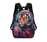 sinyumoney Tiger Astronaut Space Suit-3 Mochila De Negocios Para Portátil, Mochila Unisex Informal Para Niñas, Niños Y Adolescentes 17inch