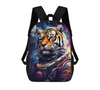 sinyumoney Tiger Astronaut Space Suit-6 Mochila Escolar, De Negocios, Para Portátil, Unisex, Informal, Para Adolescentes, Chicas, Chicos, Mujeres Y Hombres 17inch