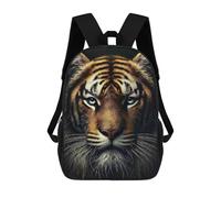 sinyumoney Tiger Close-Up Mochila Escolar Infantil De 17 Pulgadas, Impresa En 3D, Estilo Casual, Para Niños, Ideal Para Viajes, Como Mochila Escolar O Para Llevar Libros.