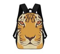 sinyumoney Tiger Close-Up Mochila, Mochila Escolar Impresa En 3D, Bolsa Para El Almuerzo Escolar, Mochila De Viaje, Mochila Para Amigos, Mochila Escolar Para Niñas Y Niños 17inch