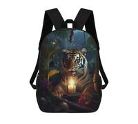 sinyumoney Tiger Cub Magical Lamp Mochila Escolar Impresa En 3D Para Niños, Mochila Escolar Informal De Moda Para Viajes Para Niños Y Estudiantes 17inch