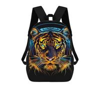 sinyumoney Tiger DJ Headphones Art Print Mochila Infantil De 17 Pulgadas, Mochila Escolar Con Estampado 3D De Dibujos Animados Para Niños Y Adolescentes.