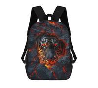 sinyumoney Tiger Eyes Glowing in Lava Mochilas Infantiles Mochila Escolar Impresa En 3D Para Niños Mochilas De Viaje Bolsas Para Libros Para Niños 17inch Mochila Escolar