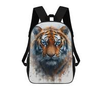 sinyumoney Tiger Face Painting Mochila Escolar Infantil De 17 Pulgadas, Mochila Escolar Impresa En 3D Para Niños De Primaria Y Secundaria