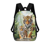 sinyumoney Tiger Family Minimalist Mochilas Impresas En 3D Para Niños, Mochila Escolar, Mochila Informal Para Exteriores, Mochila Informal De Moda Para Niños, Lindas Bolsas De Viaje 17inch