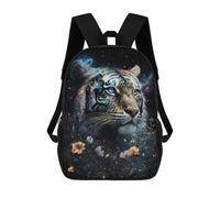 sinyumoney Tiger Fantasy Art Print-2 Mochila Infantil De 17 Pulgadas, Mochila Escolar Con Estampado 3D De Dibujos Animados Para Niños Y Adolescentes.