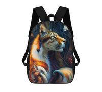 sinyumoney Tiger Fantasy Art Print Mochilas Infantiles Impresas En 3D De 17 Pulgadas. Mochila Escolar Informal Impresa En 3D Para Niños De Primaria Y Secundaria.