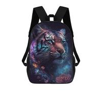 sinyumoney Tiger Fantasy Artwork Mochila Escolar Impresa En 3D 17inch Mochila Escolar Infantil Mochilas De Viaje Mochila Informal De Moda Para Niños Y Estudiantes