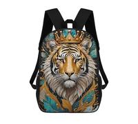 sinyumoney Tiger Golden Kintsugi Mochila Escolar Impresa En 3D Mochilas Informales Para Niños Mochila Escolar Impresa En 3D Para Niños De Primaria Y Secundaria 17inch