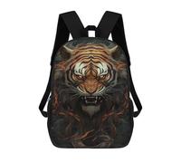 sinyumoney Tiger Head Art Print Mochilas Para Niños 17inch Mochila Escolar Mochila Escolar Impresa En 3D Para Niños De Primaria Y Secundaria
