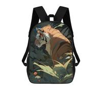 sinyumoney Tiger in Shadows Mochila Infantil, Mochila Escolar Para Niños, Mochila Escolar Infantil Con Estampado 3D De Dibujos Animados, Mochila De Gran Capacidad Para Niños Y Niñas 17inch
