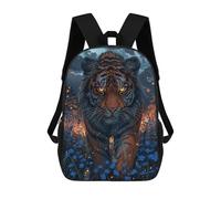 sinyumoney Tiger in The Night Mochila Escolar Resistente Al Agua, Mochila De Viaje, Bolsa Para Computadora Para La Escuela/trabajo/viajes 17inch