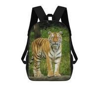 sinyumoney Tiger in The Wild Mochilas Infantiles Impresas En 3D De 17 Pulgadas. Mochila Escolar Informal Impresa En 3D Para Niños De Primaria Y Secundaria.