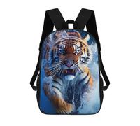 sinyumoney Tiger in Water-2 Mochilas Impresas En 3D Para Niños, Mochila Escolar, Mochila De Moda Para Niños De Primaria Y Secundaria 17inch