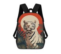sinyumoney Tiger Jungle Sunset Art Print Mochila Escolar Para Ordenador Portátil Para La Escuela/trabajo/viajes: Perfecta Para Viajes, Trabajo Y Uso Diario 17inch